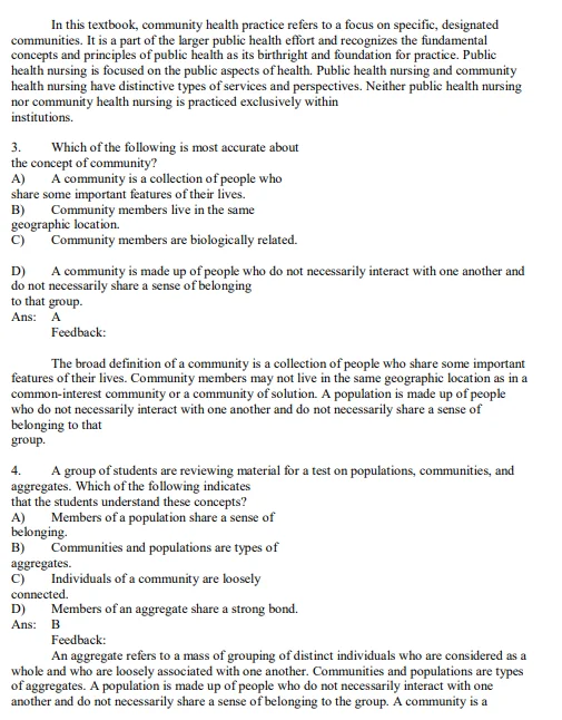 Community and Public Health Nursing 10th Edition Rector Test Bank Community and Public Health Nursing 10th Edition Rector Test Bank
