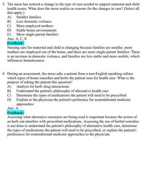 Maternal and Child Health Nursing 8th Edition Silbert-Flagg Test Bank Maternal and Child Health Nursing 8th Edition Silbert-Flagg Test Bank
