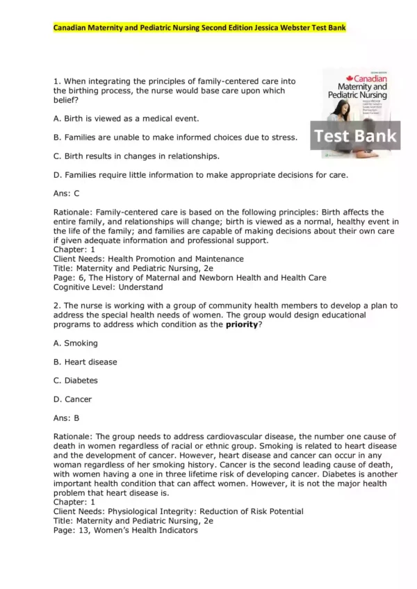 Canadian Maternity and Pediatric Nursing Second Edition Jessica Webster Test Bank_Page1.webp-001 Canadian Maternity and Pediatric Nursing Second Edition Jessica Webster Test Bank