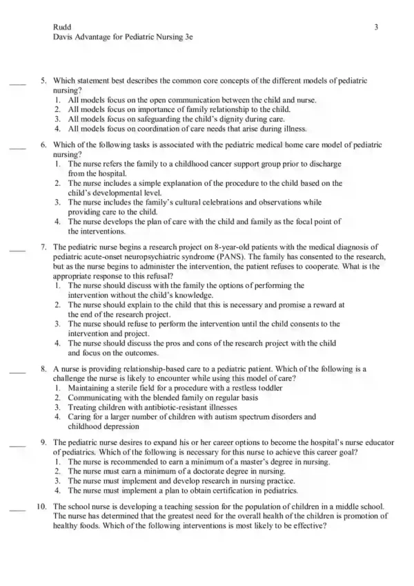 Pediatric Nursing Critical Components of Nursing Care 3rd Edition Kathryn Rudd Test Bank_Page3.webp-003 Pediatric Nursing Critical Components of Nursing Care 3rd Edition Kathryn Rudd Test Bank
