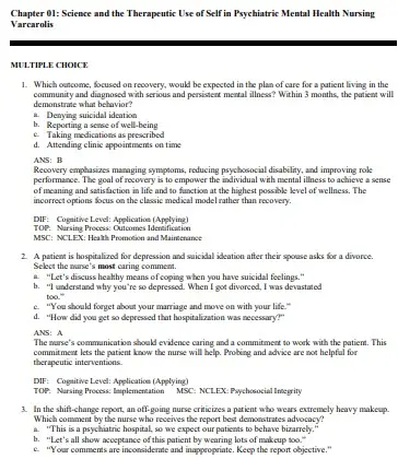 Varcarolis’ Essentials of Psychiatric Mental Health Nursing 5th Edition Fosbre Test Bank2 Varcarolis’ Essentials of Psychiatric Mental Health Nursing 5th Edition Fosbre Test Bank