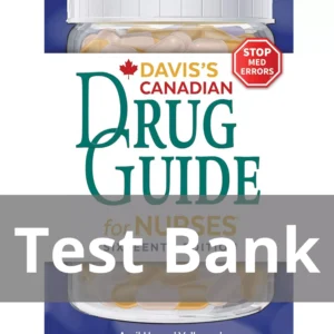Davis's Drug Guide For Nurses Canadian Version 16th Edition April Hazard Vallerand Test Bank